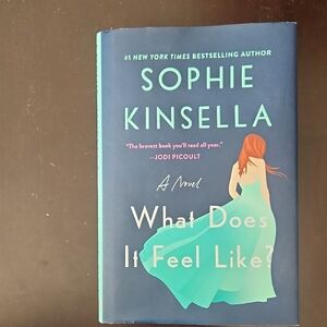 Sophie Kinsella "What Does It Feel Like?" Hardcover Novel - Blue/Turquoise